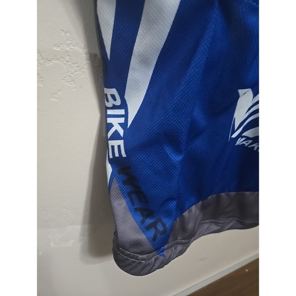 Maks Men's Cycling Jersey Medium Blue MTB Road Bike Short Sleeve Performance - Picture 11 of 16